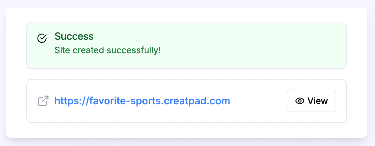 Creatpad Website Ready