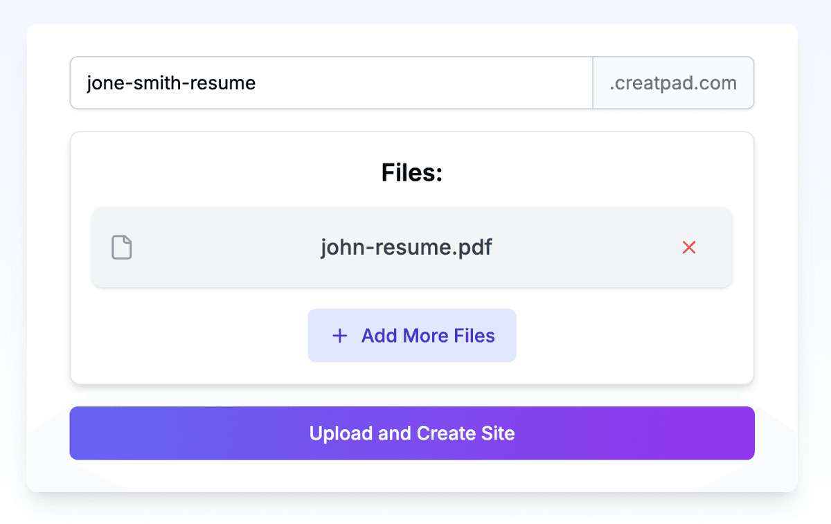 Upload Resume Online