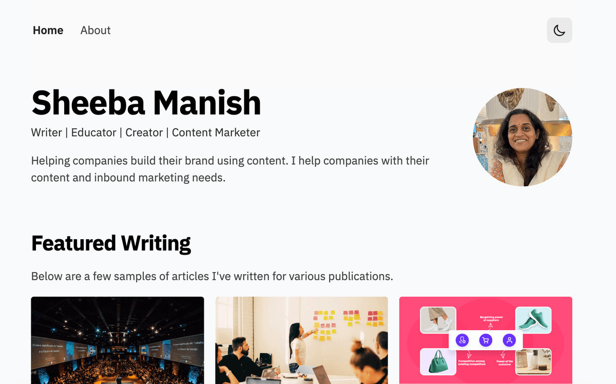 Sheeba Manish - Author & Educator